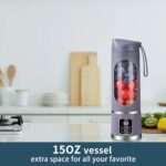 مخلوط‌کن KUWEI Cordless USB-C rechargeable ۴۵۰ میلی‌لیتر - تصویر 3