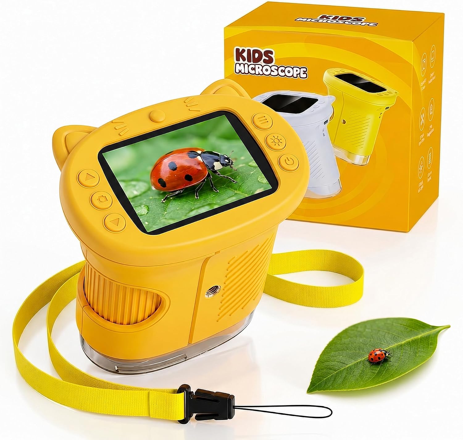 میکروسکوپ OAEBLLE Kids Microscope ۴ کیو اِچ ۱۰۰۰ برابر میکروسکوپ STEM با بزرگنمایی ۱۰۰۰ برابر - تصویر 1