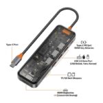 هاب تایپ سی ویوو WiWU Cyber HUB 7 in 1 USB-C CB007 - تصویر 3