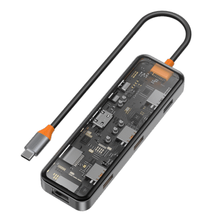 هاب تایپ سی ویوو WiWU Cyber HUB 8 in 1 USB-C CB008