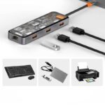هاب تایپ سی ویوو WiWU Cyber HUB 8 in 1 USB-C CB008 - تصویر 5