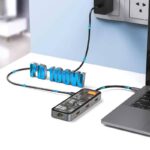 هاب تایپ سی ویوو WiWU Cyber HUB 8 in 1 USB-C CB008 - تصویر 6